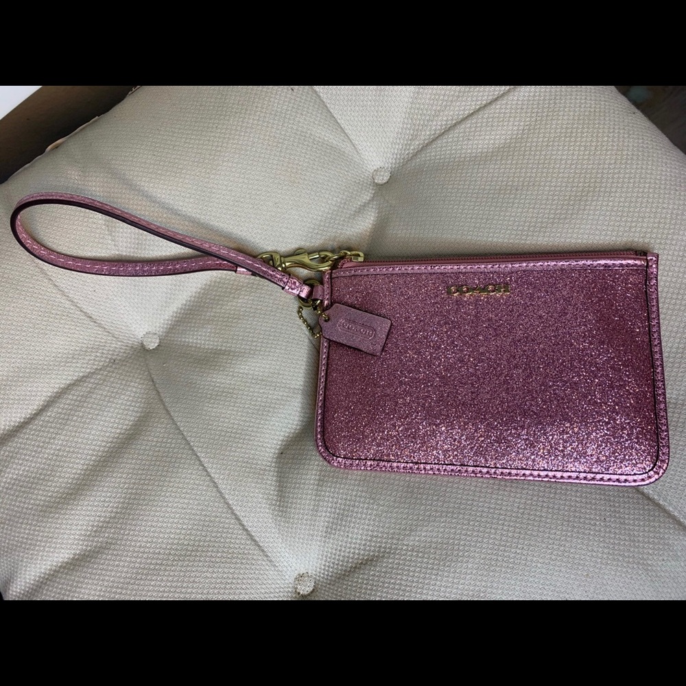 COACH PINK GLITTER WRISTLET
